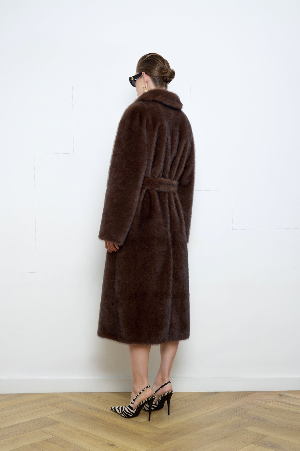 Alissa Faux Mink Fur Coat