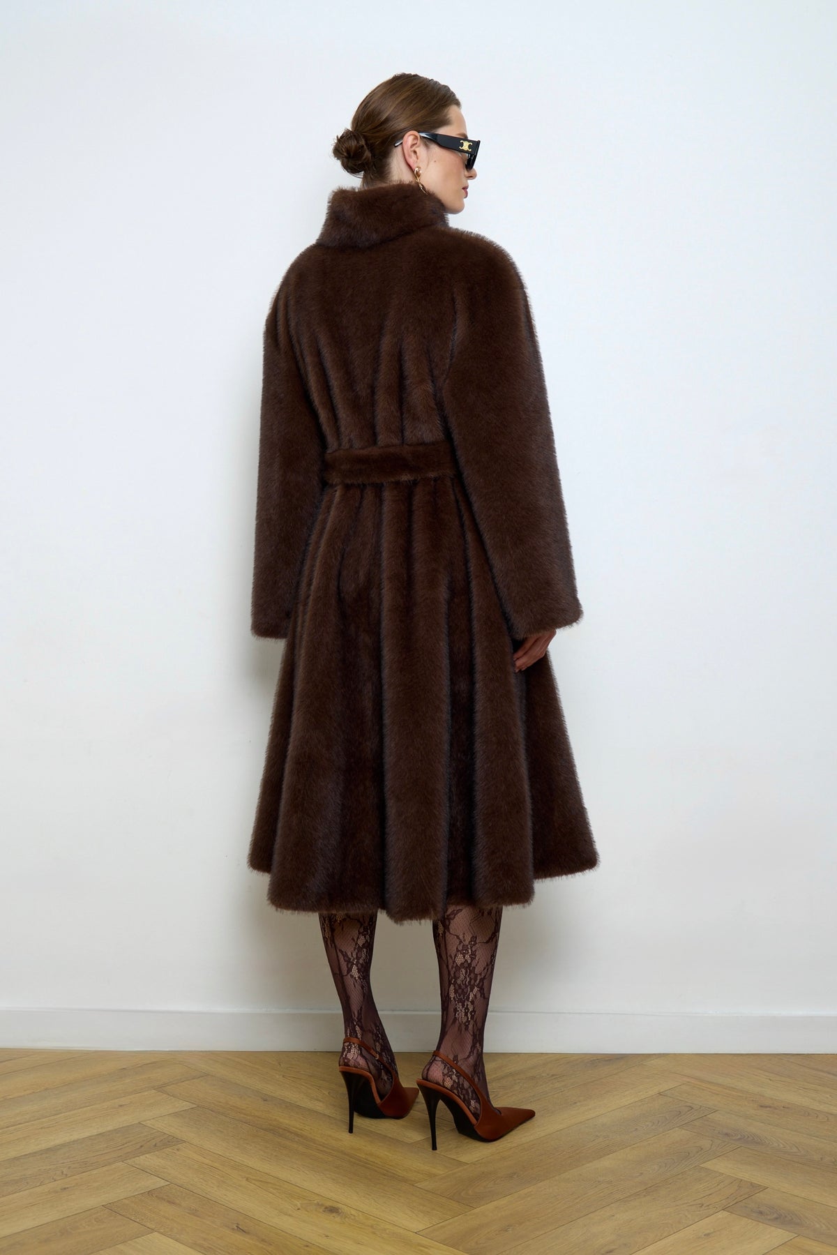 Chloe Faux Mink Fur Coat