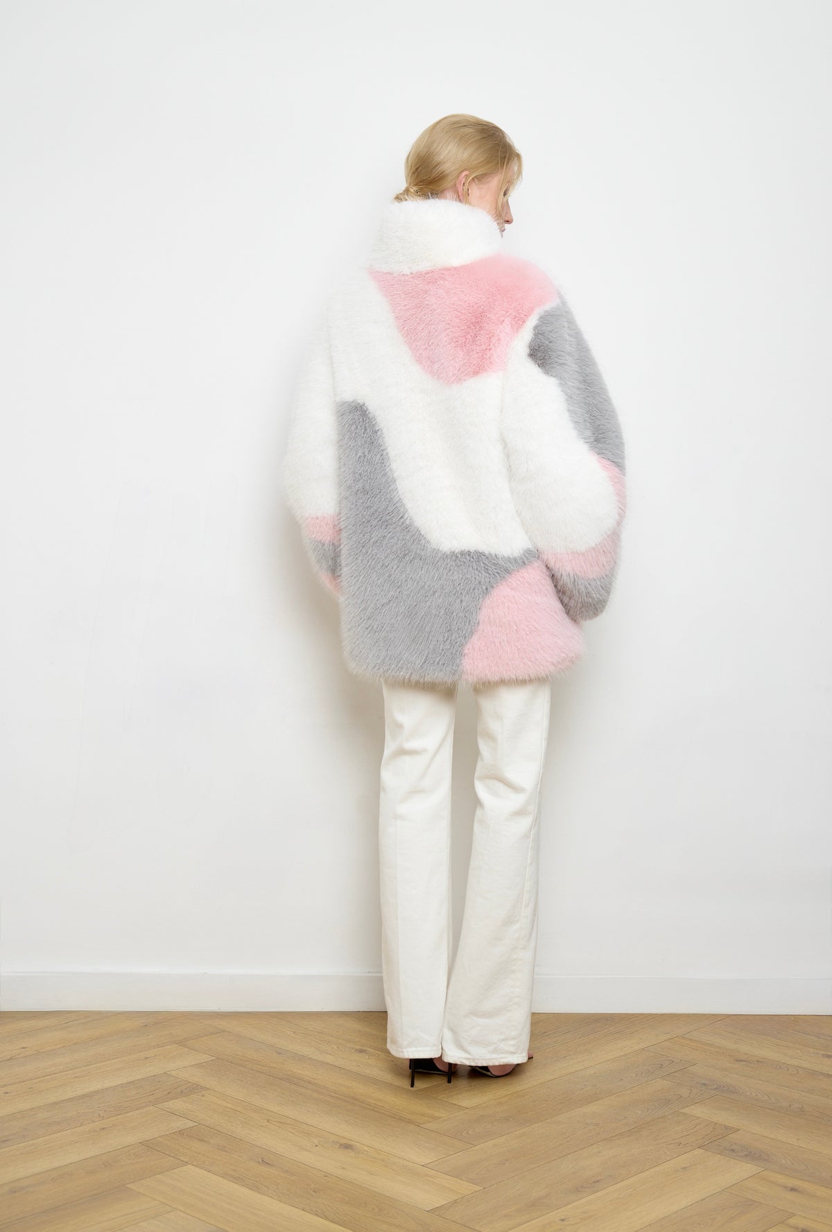 Samantha Snow Hare Faux Fur Coat