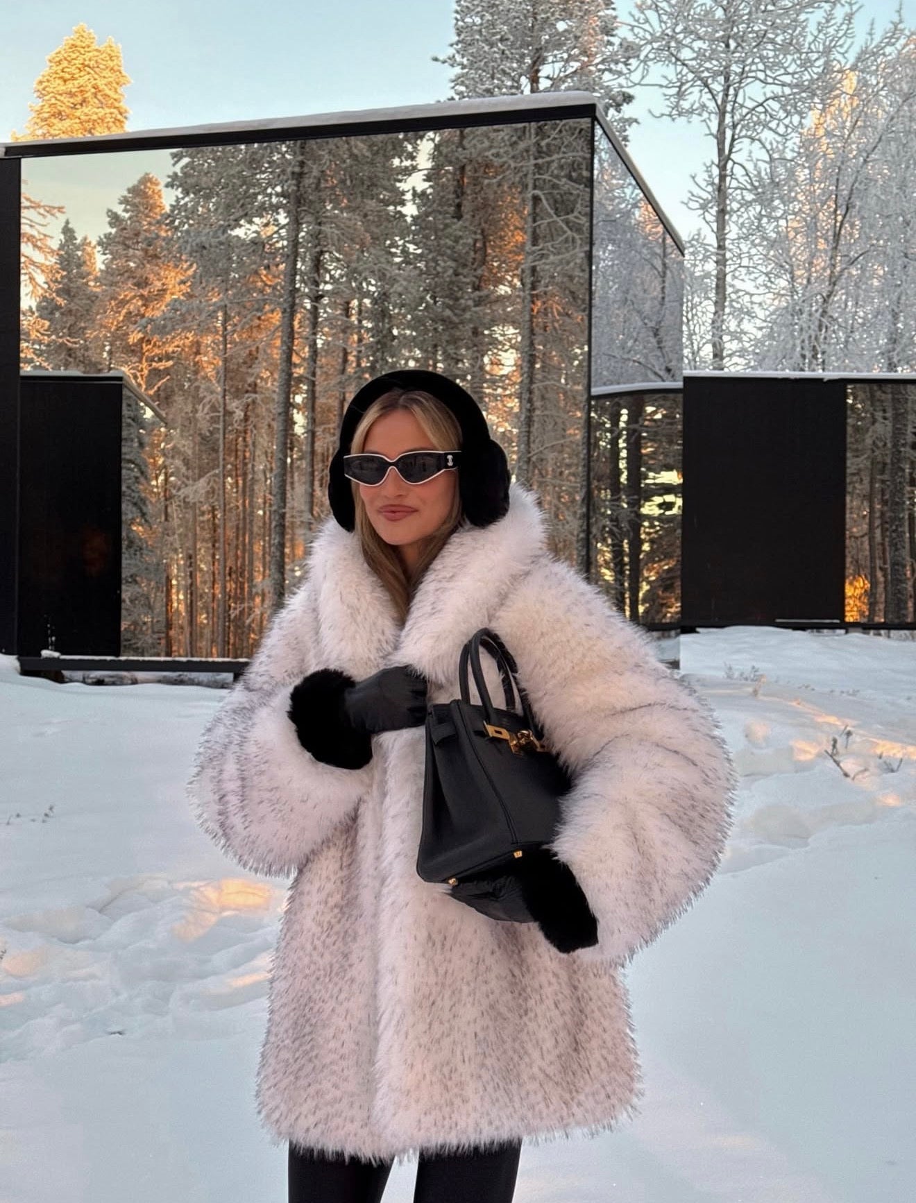 Elsa Fox Faux Fur Coat