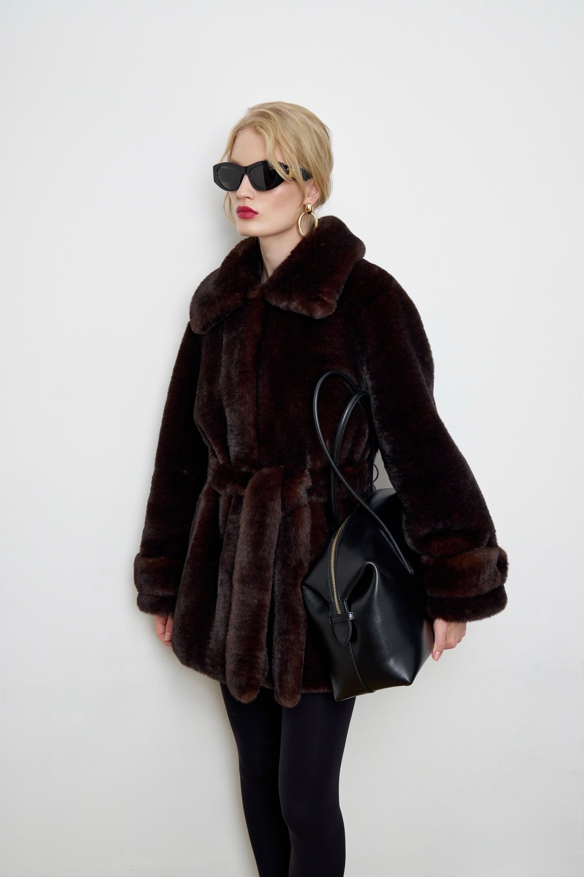 Catherine Faux Mouton Fur Coat