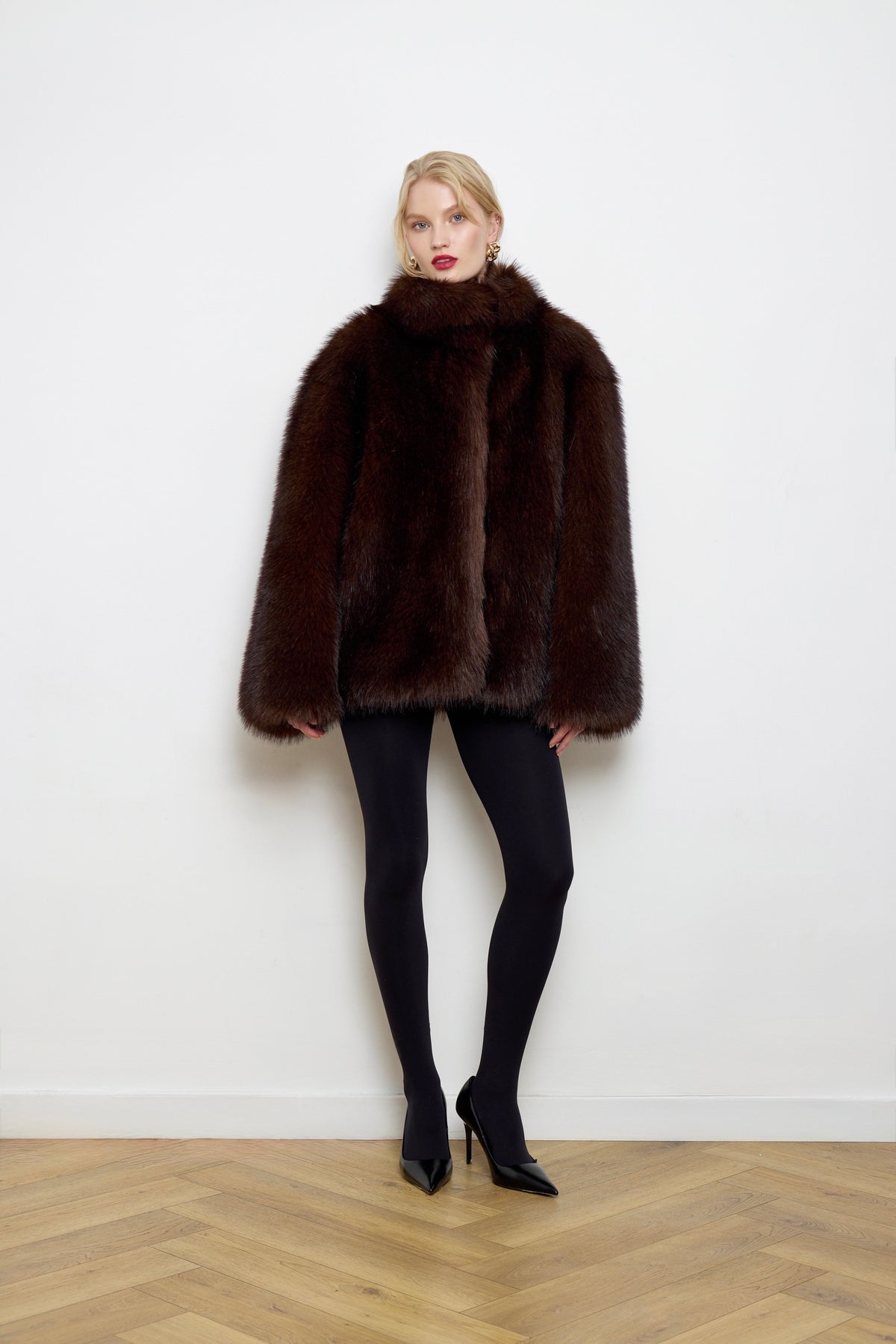 Serenity Faux Sable Fur Coat