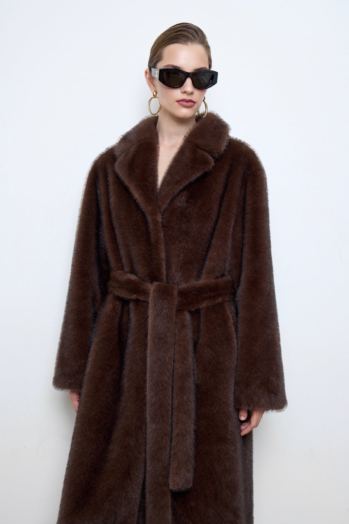 Alissa Faux Mink Fur Coat