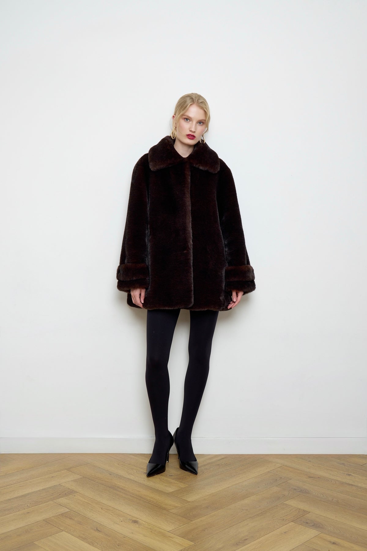 Catherine Faux Mouton Fur Coat