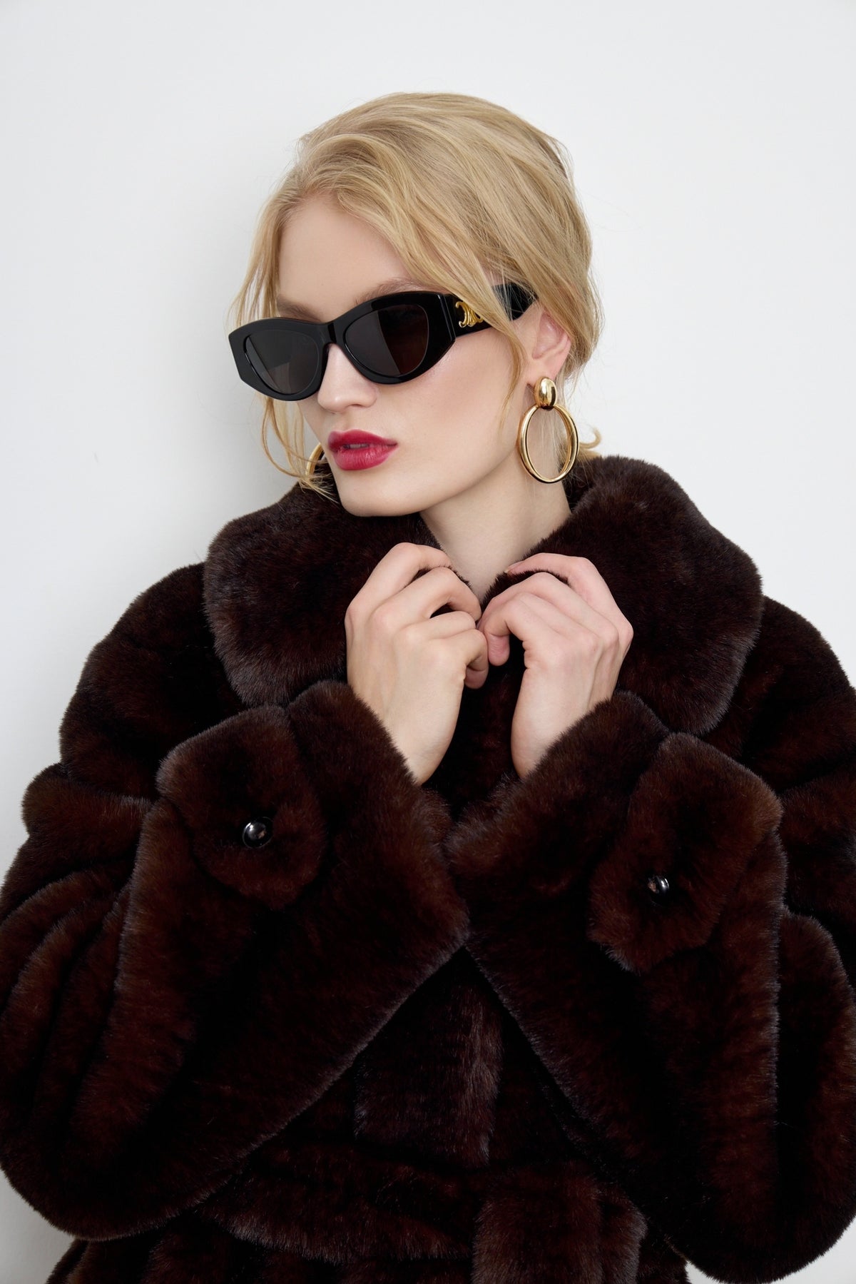 Catherine Faux Mouton Fur Coat