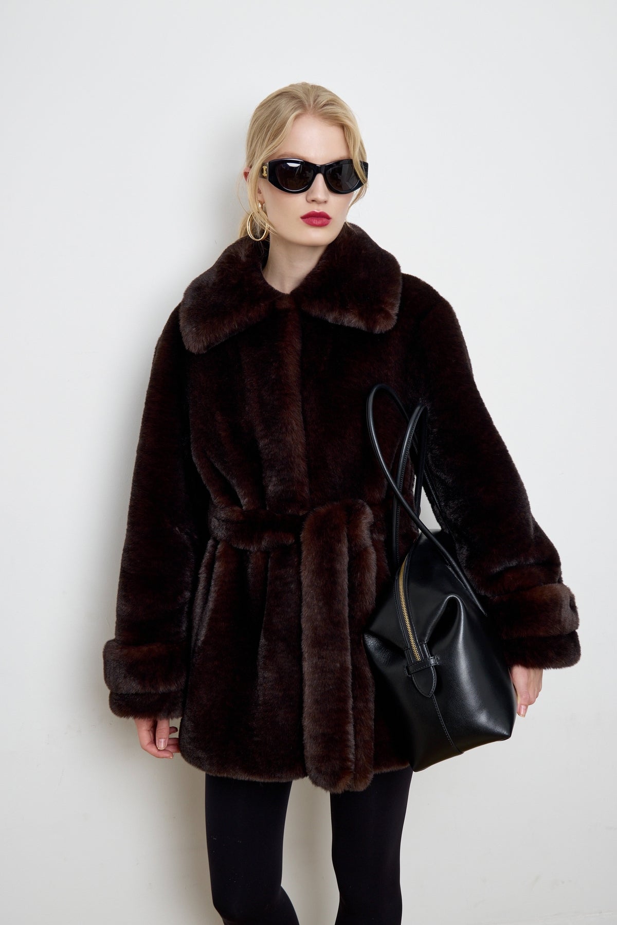 Catherine Faux Mouton Fur Coat