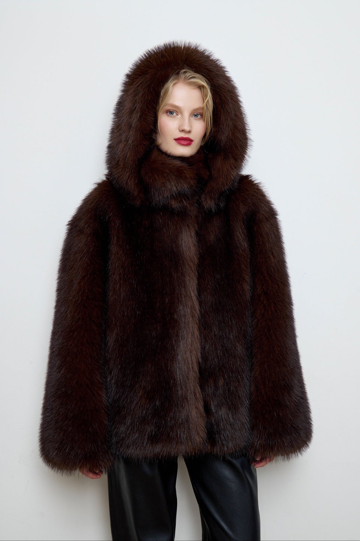 Serenity Faux Sable Fur Coat
