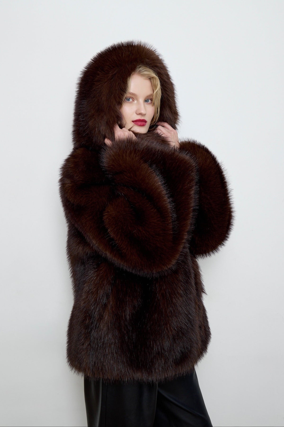 Serenity Faux Sable Fur Coat