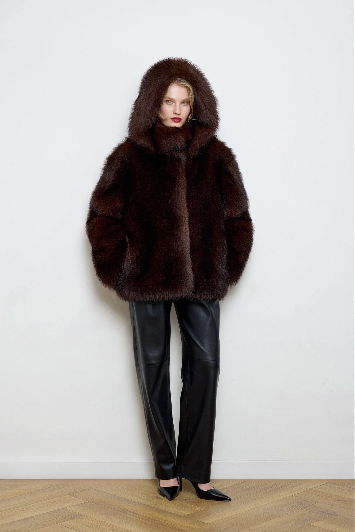 Serenity Faux Sable Fur Coat