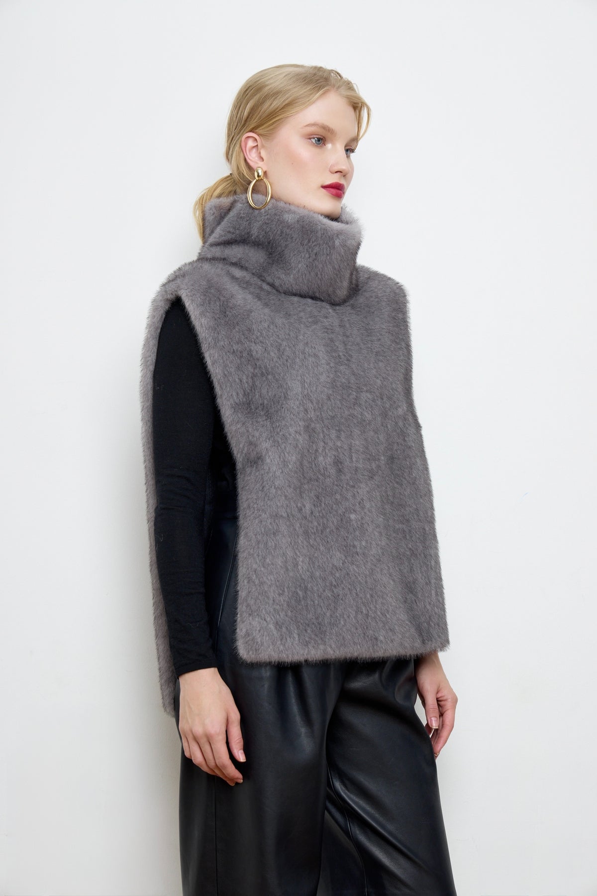 Faux Mink Fur Gray Dickey