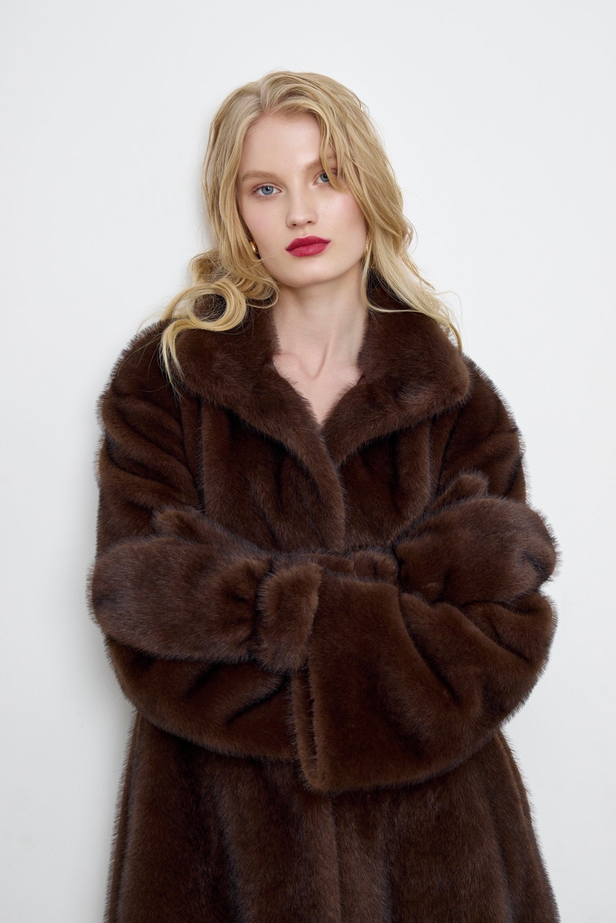 Faux Mink Fur Mittens