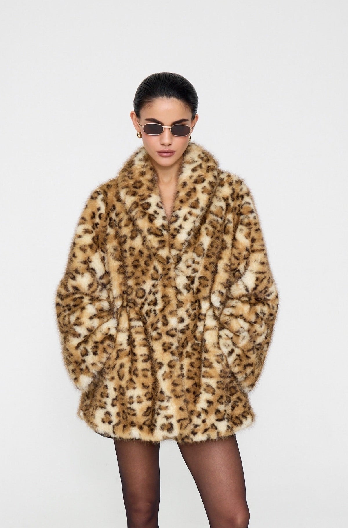 Leo Mink Faux Fur Coat