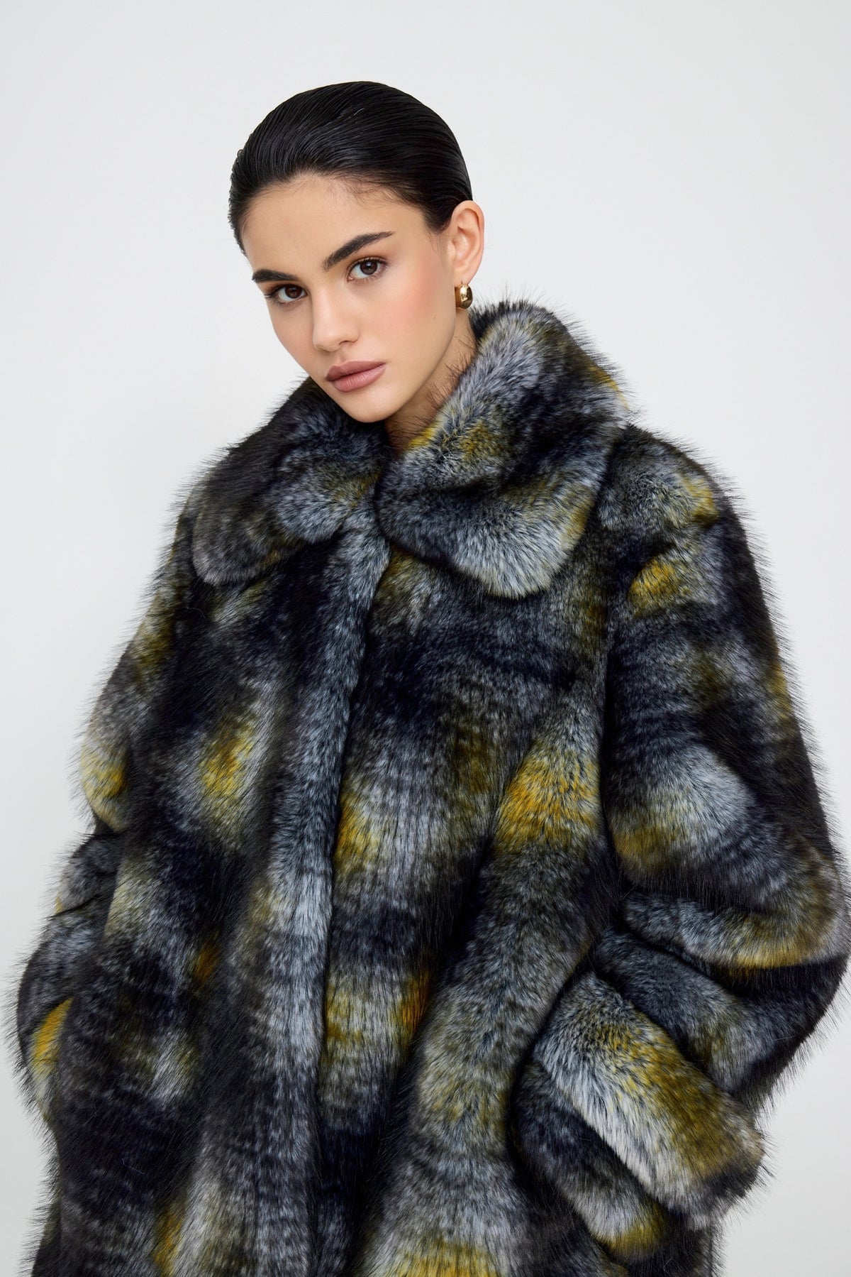 Odry Arctic Fox Faux Fur Coat