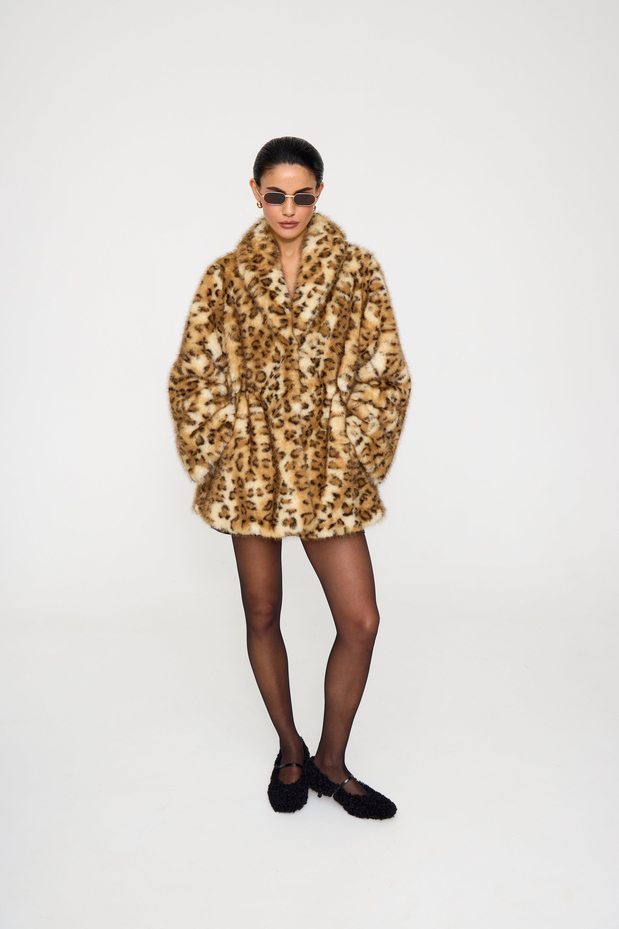 Leo Mink Faux Fur Coat
