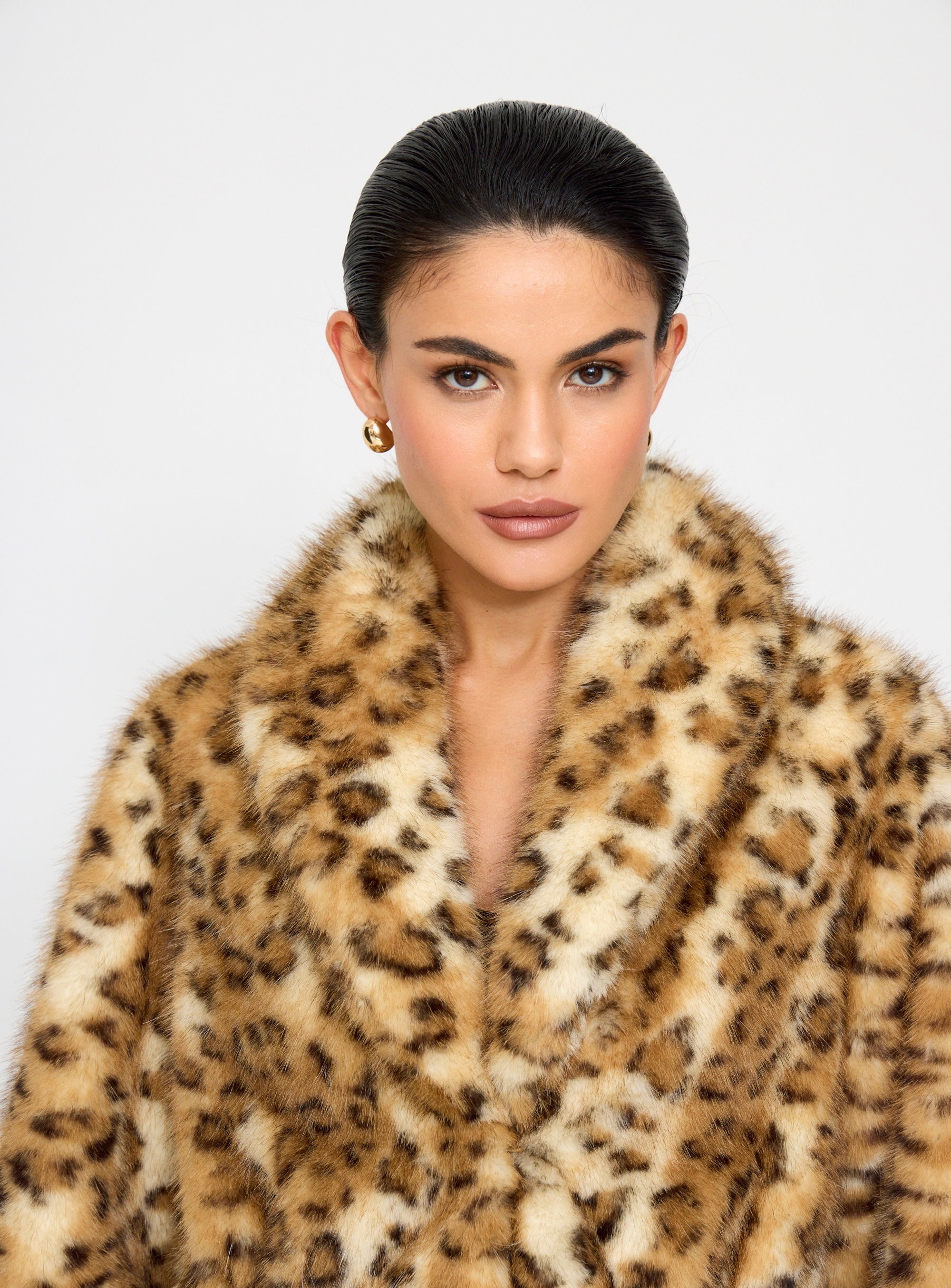 Leo Mink Faux Fur Coat