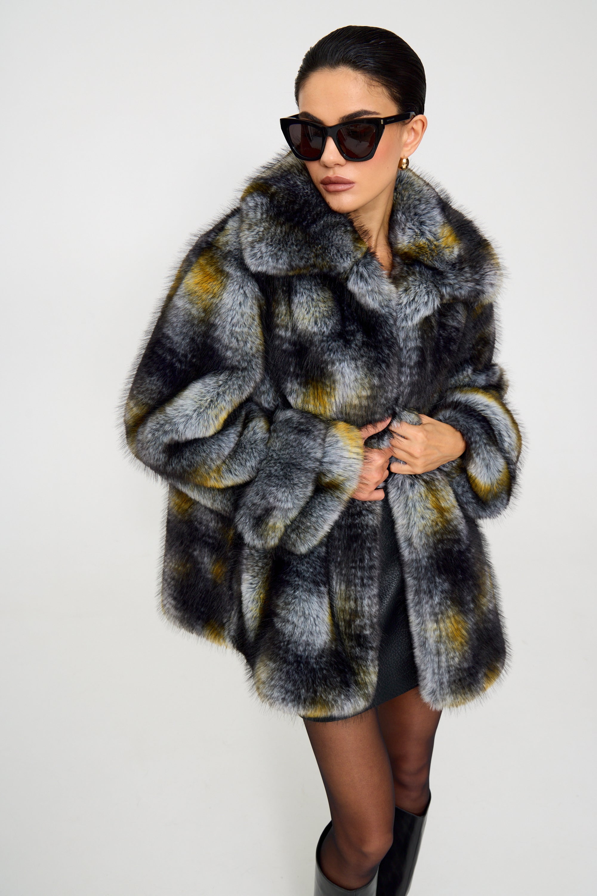 Odry Arctic Fox Faux Fur Coat