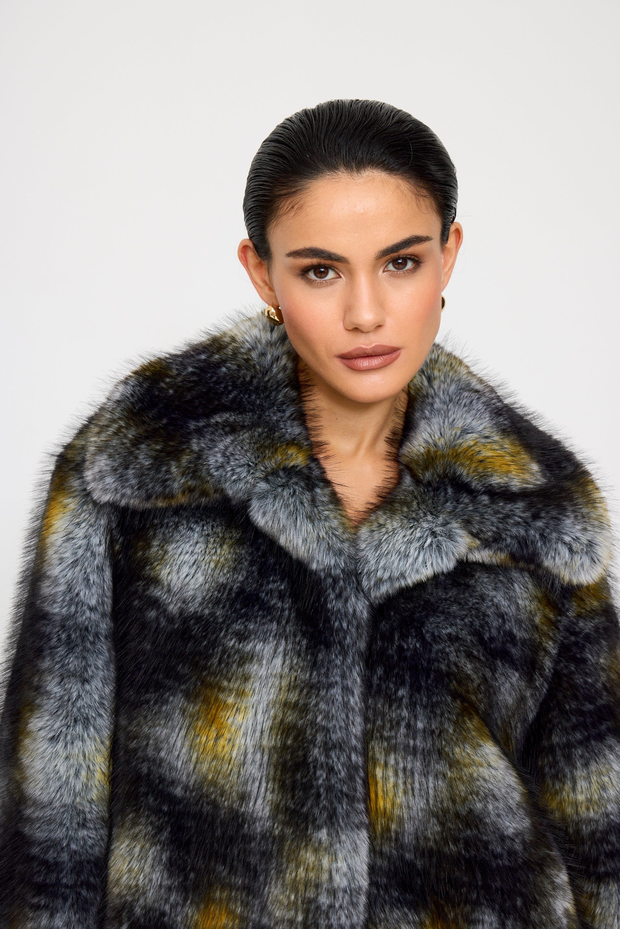 Odry Arctic Fox Faux Fur Coat