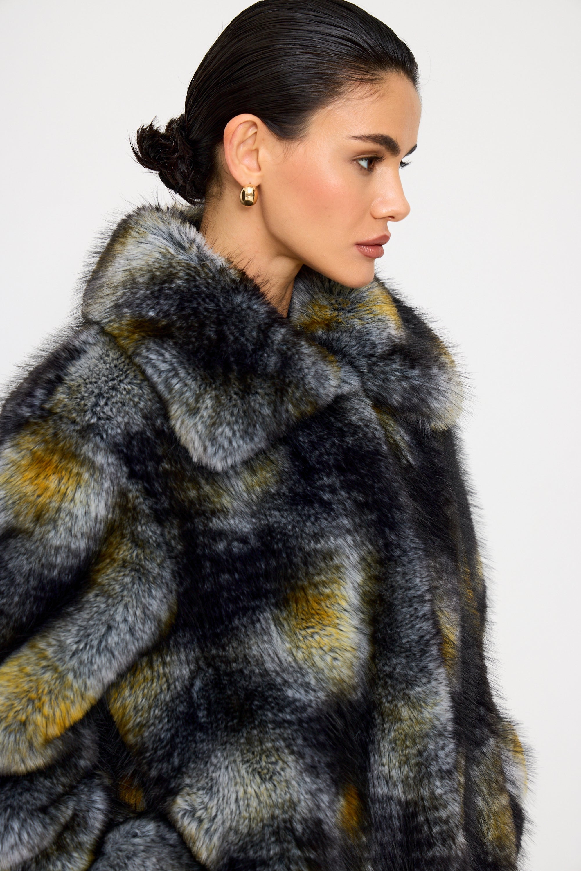 Odry Arctic Fox Faux Fur Coat