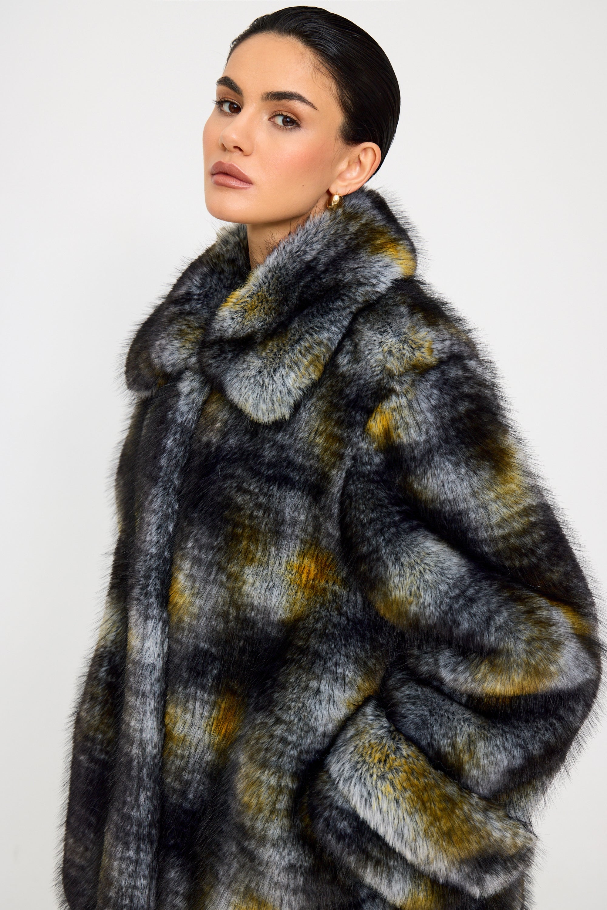 Odry Arctic Fox Faux Fur Coat