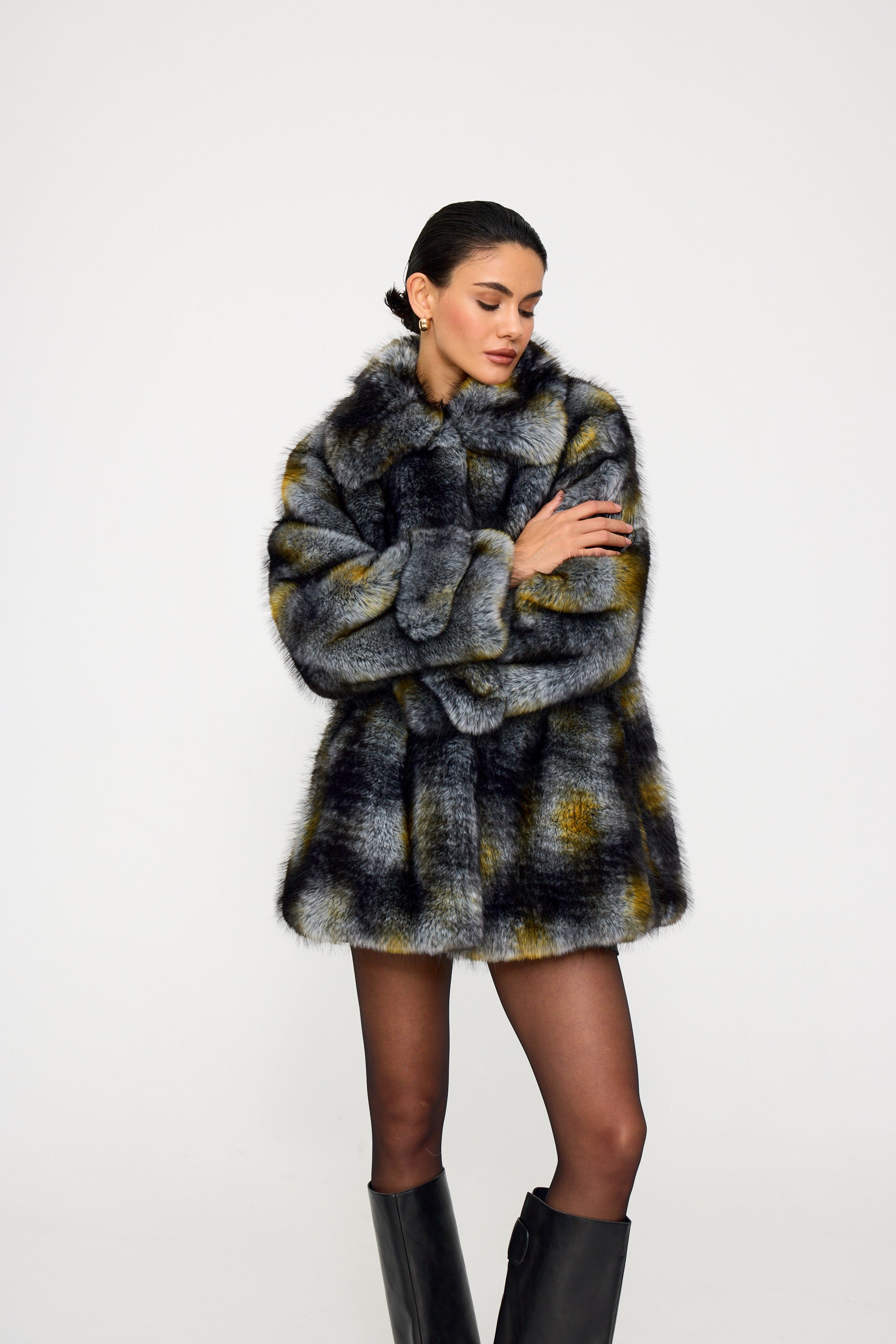 Odry Arctic Fox Faux Fur Coat