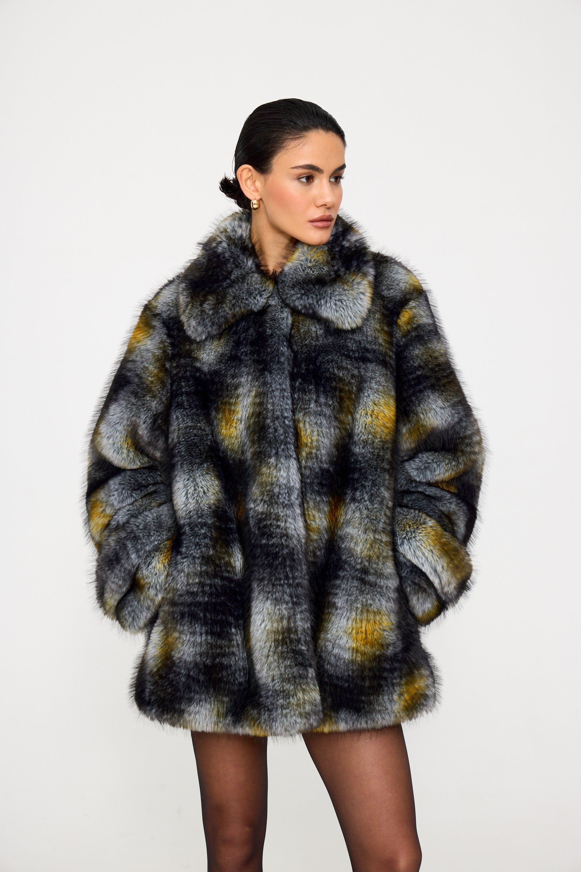 Odry Arctic Fox Faux Fur Coat